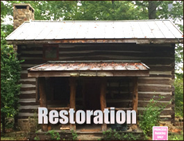Historic Log Cabin Restoration  Adel, Georgia
